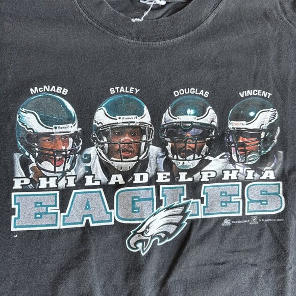 VINTAGE McNabb Vincent Staley Douglas Philadelphia Eagles 2002 Mens‎ Shirt Sz L - Picture 2 of 9